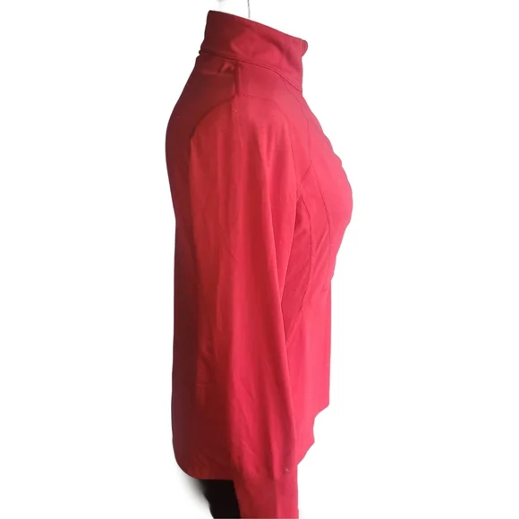 Paradox Red Half-Zip Wool Blend Performance Jacket M - Picture 3 of 7
